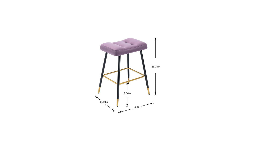 Julio Counter Stool - Purple