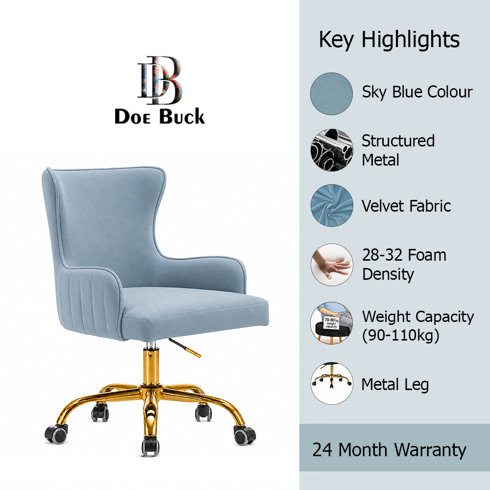 Adan Office Chair – Sky Blue