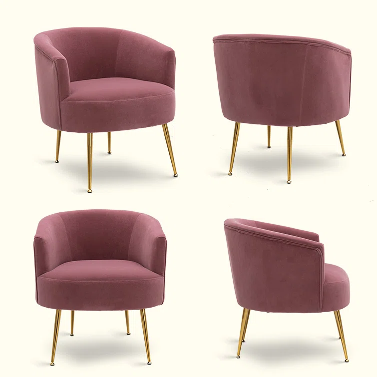 Jiba Accent Chair Yellow | Plush Lounge Accent Chair Mustard Yellow