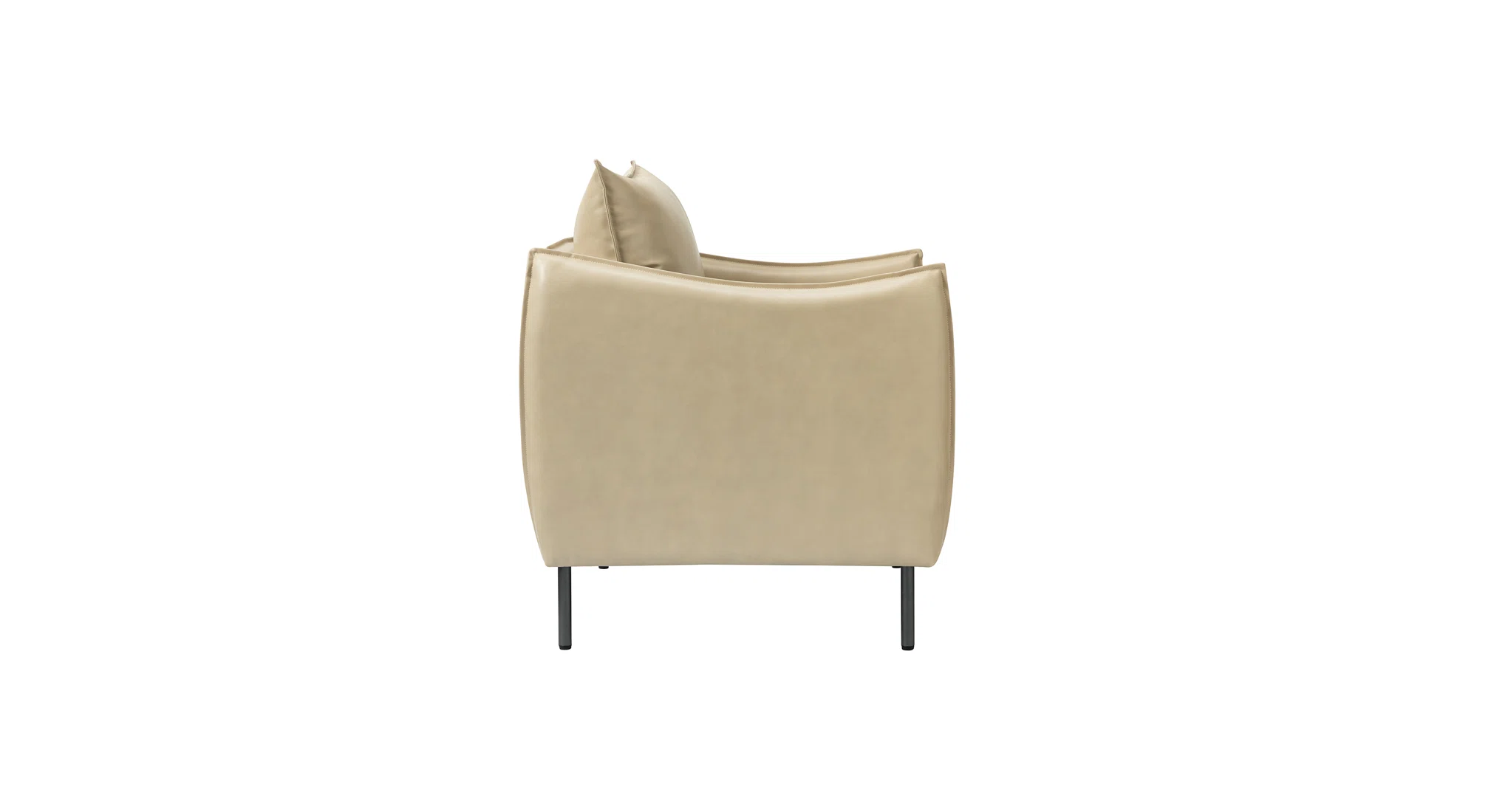 Lucas Accent Chair Beige | Mid Century Accent Chair Light Beige