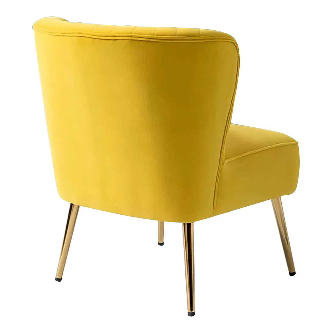 Luna Tufted Accent Chair – Yellow