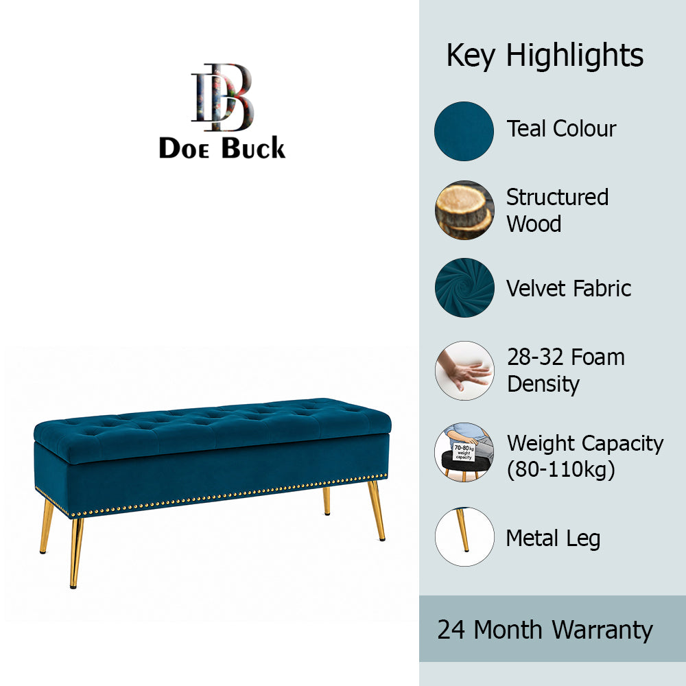 Doe Buck Cove bench|Teal