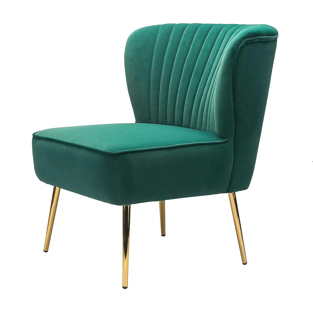Luna Tufted Accent Chair – Sea Green
