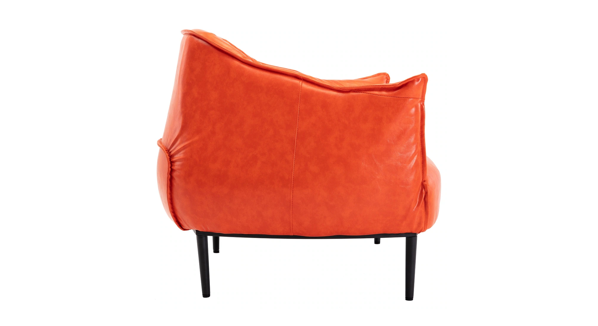 Almeda Accent Chair Orange | Modern Lounge Chair Terracotta Orange
