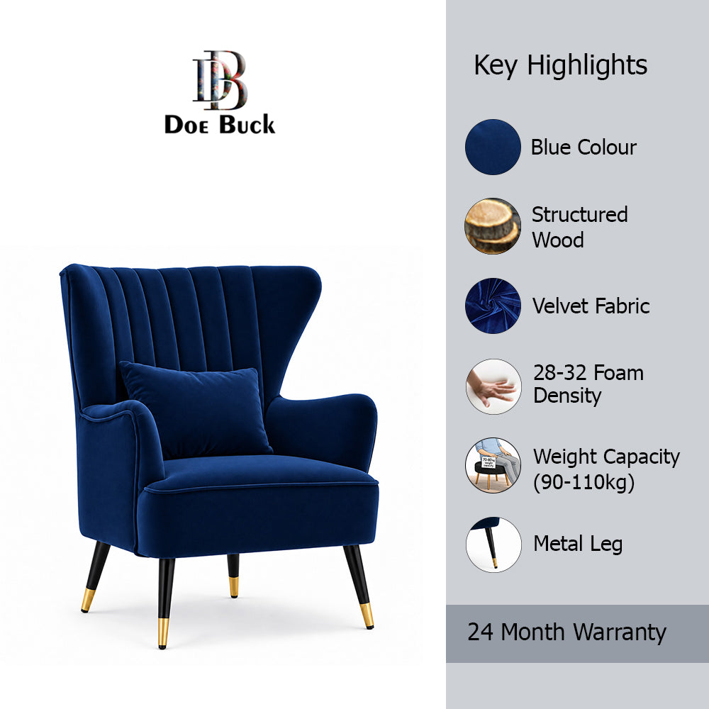 Azriela Accent Lounge Chair | Teal