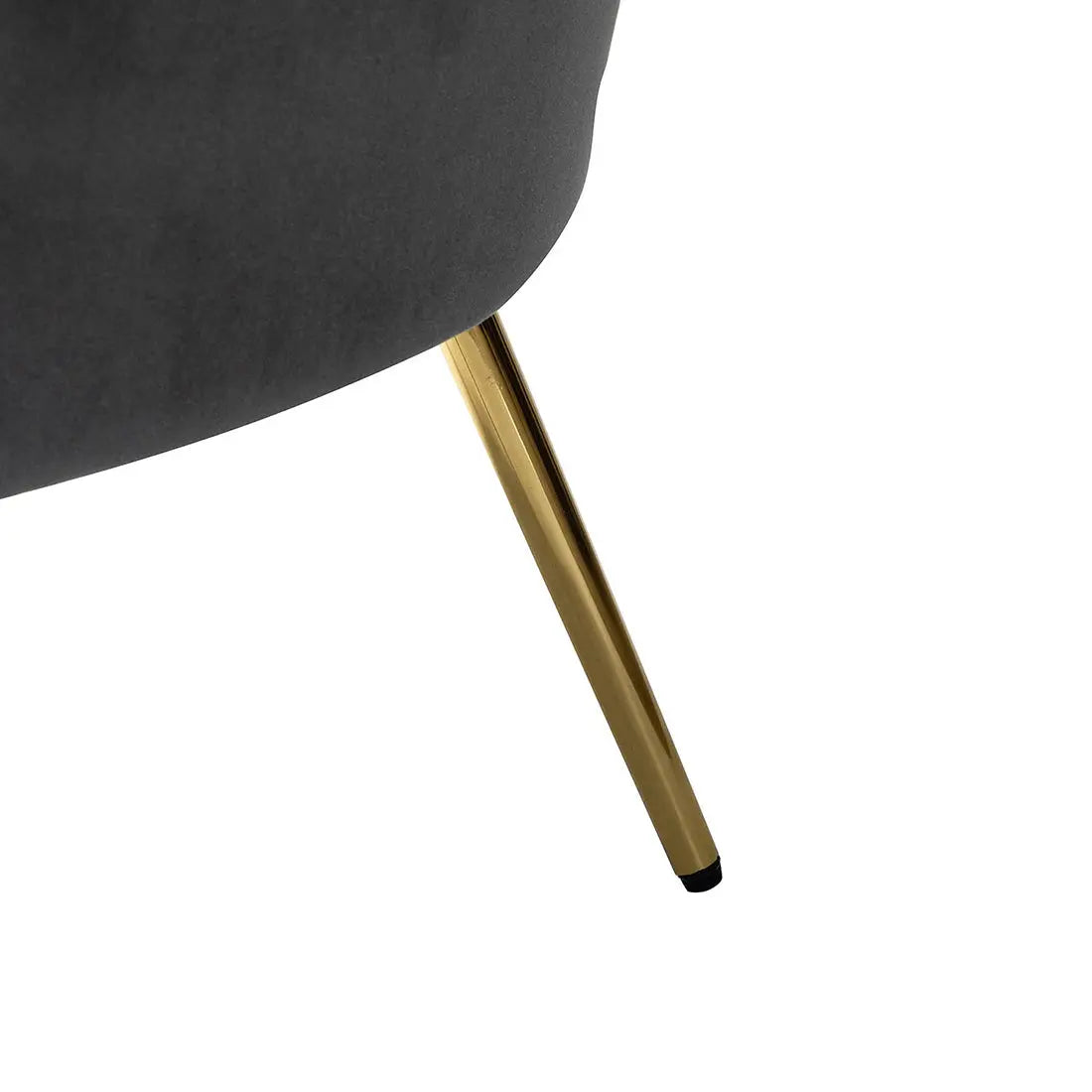 Shell Motif Accent Chair – Grey