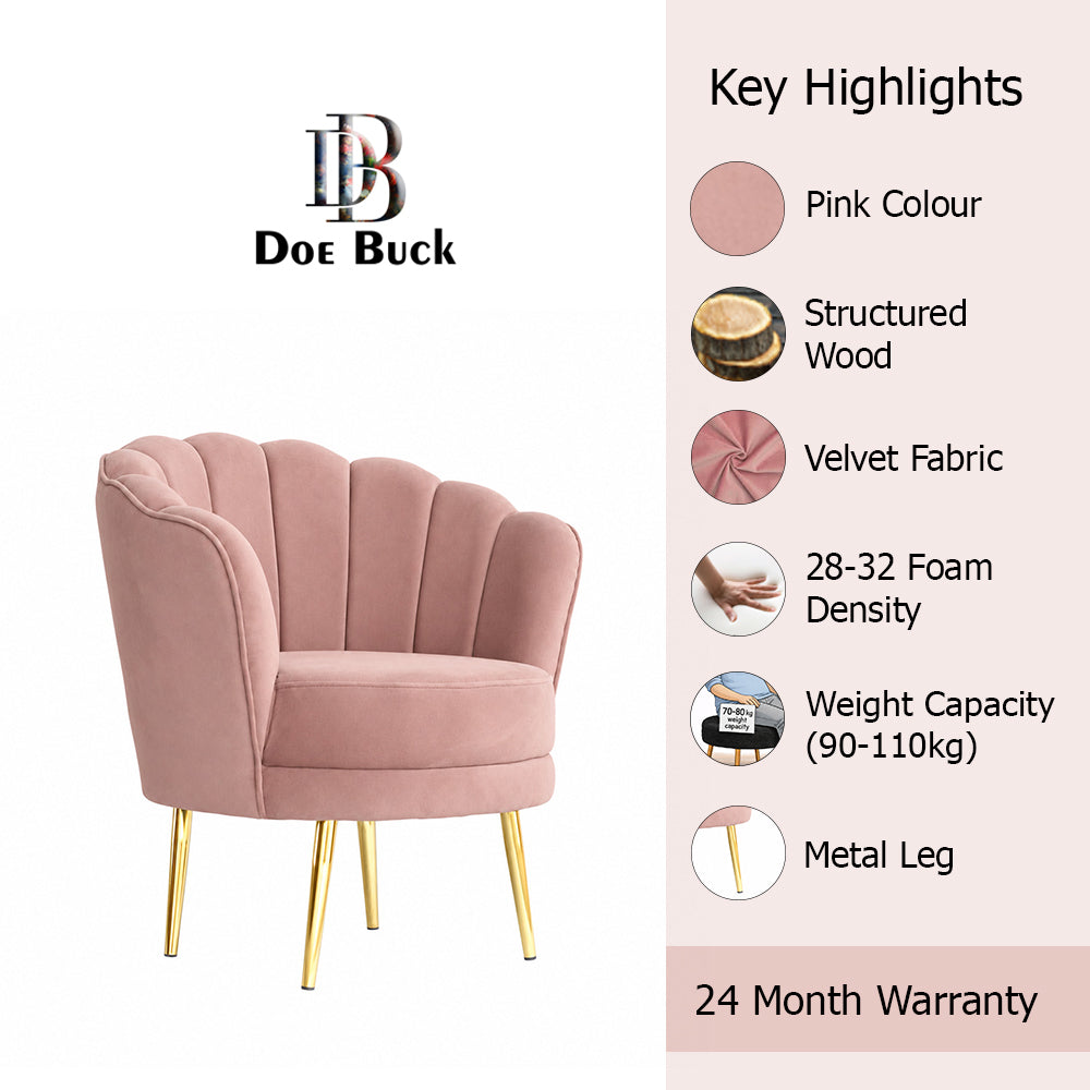 Shell Motif Accent Chair