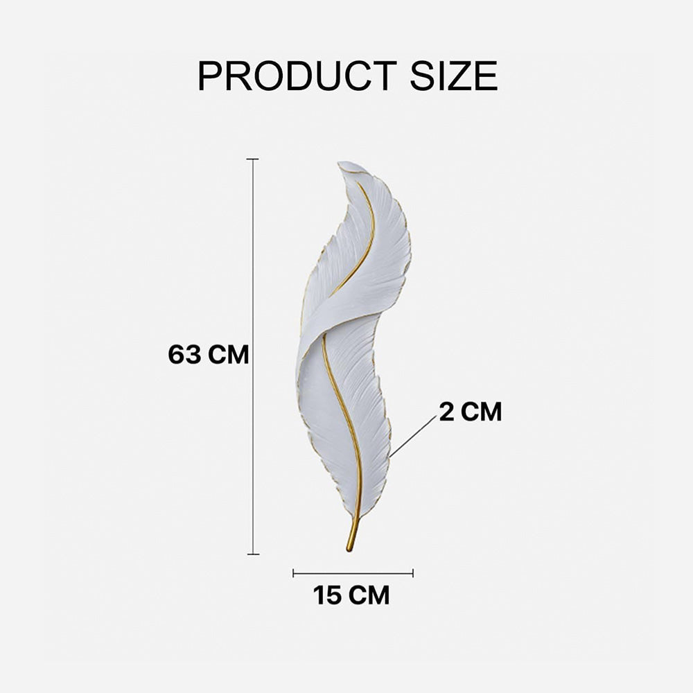 Nature Inspired Feather LED Wall Light