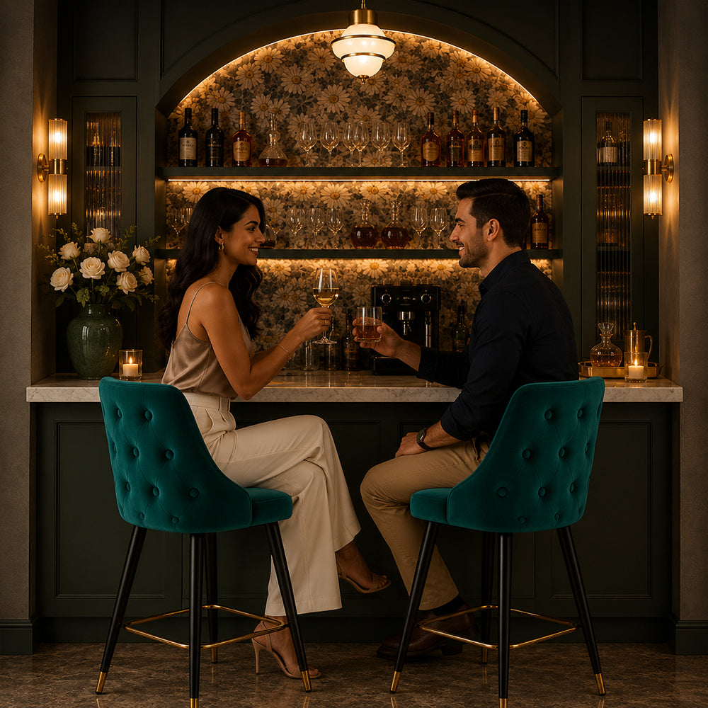 DoeBuck Davan Barstool|Teal