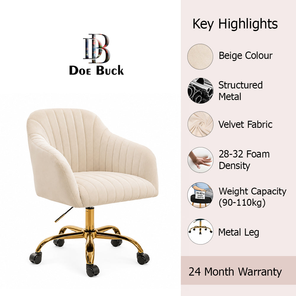 Louise Office Chair| Beige