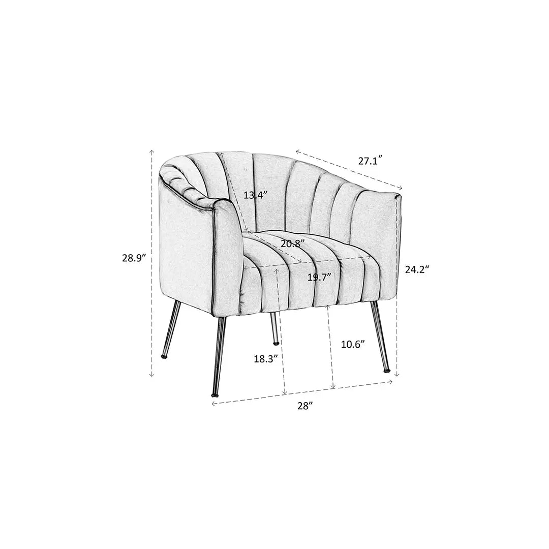Jella Accent Chair - Mustard