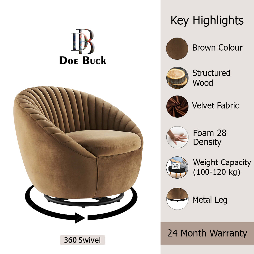 kieon Accent Chair |Brown