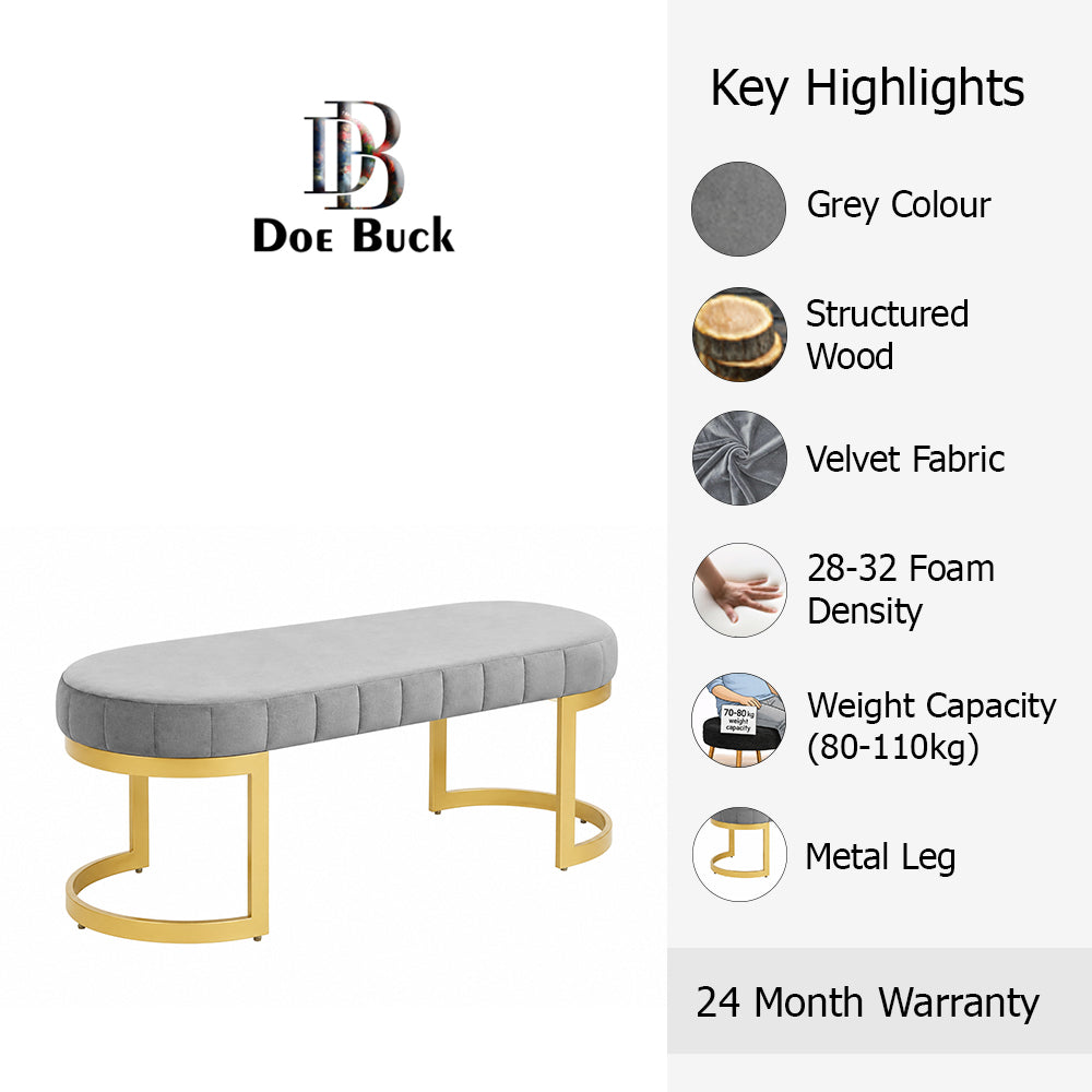 Doe Buck Bella bench|Grey