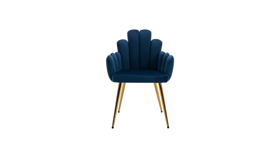 Trent Accent Chair Blue | Modern Fabric Accent Chair Navy Blue