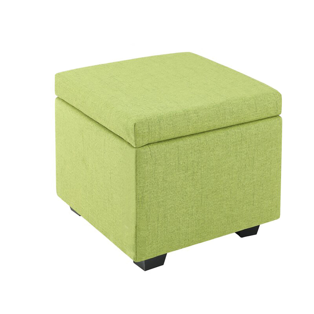 Square Stoage Ottoman With Storage Green