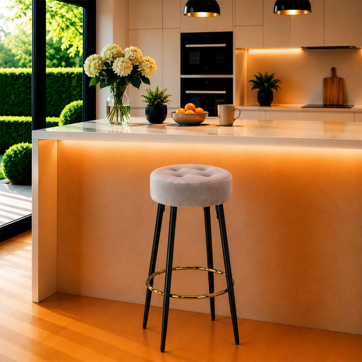 Doe Buck Deria Barstool|Grey