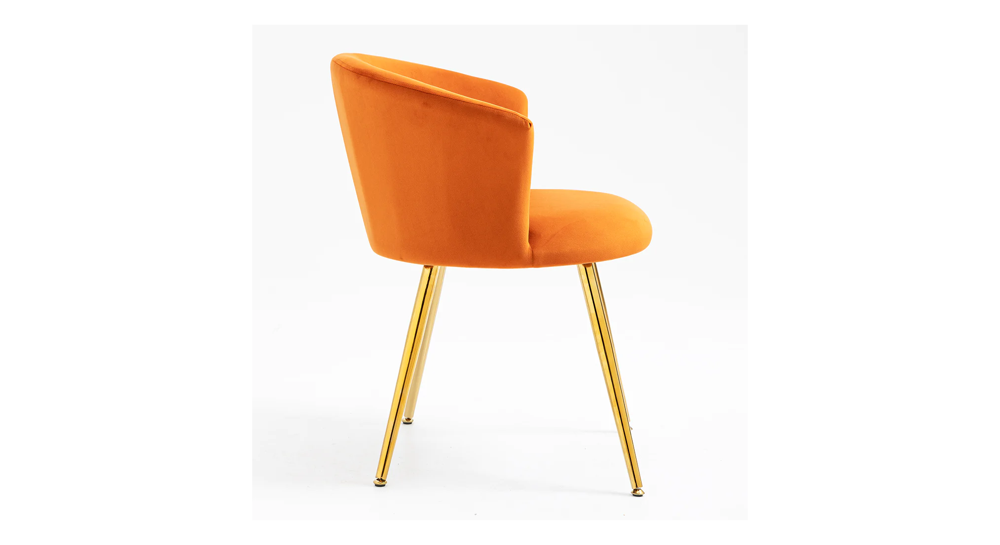 Marwood Accent Chair Orange | Modern Wooden Accent Chair Burnt Orange