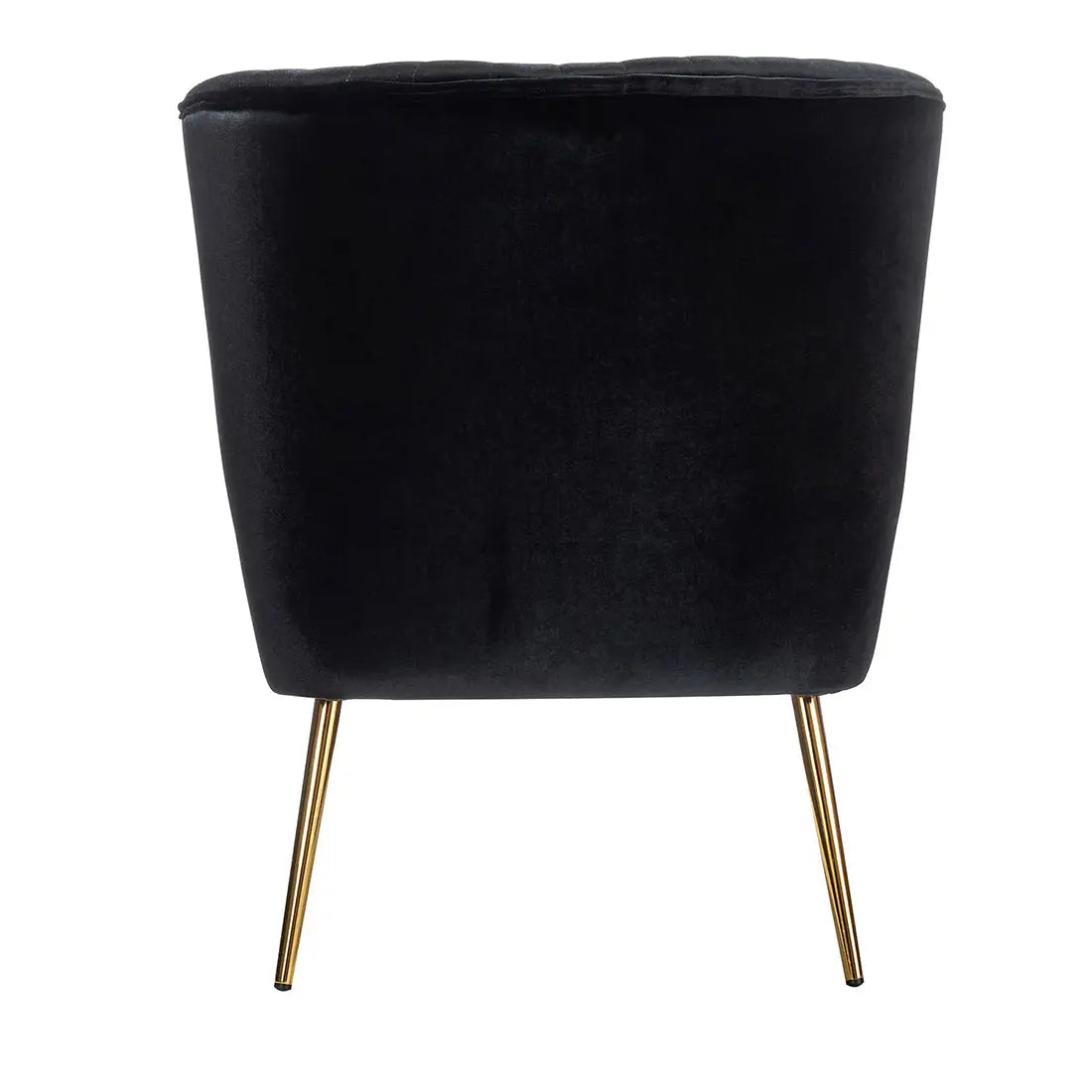 Luna Tufted Accent Chair – Black