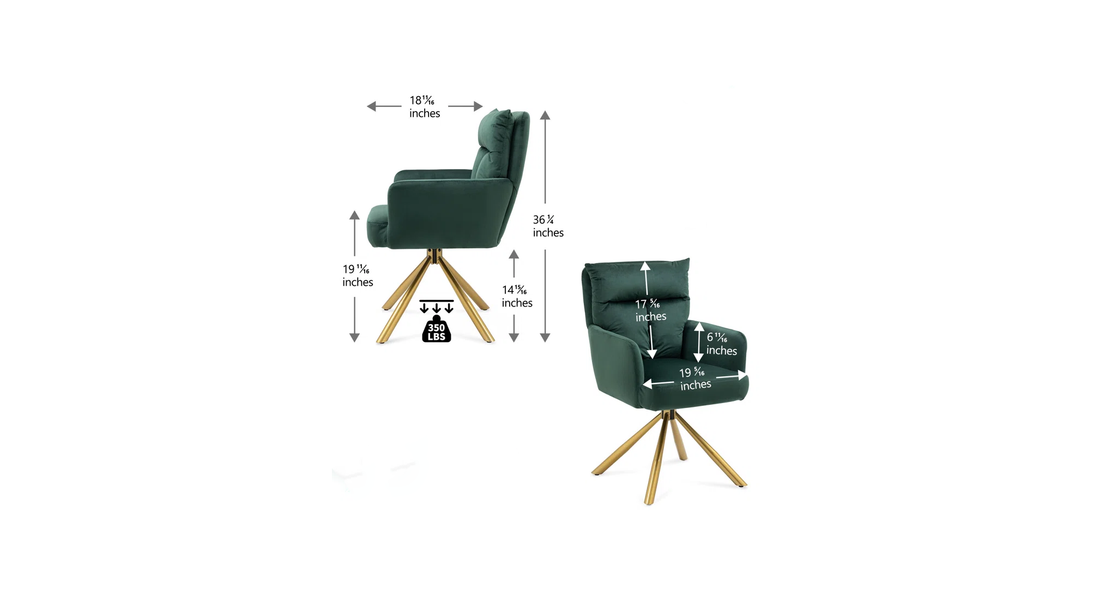 Gerlec Swivel Chair Green | Modern Swivel Lounge Chair Moss Green