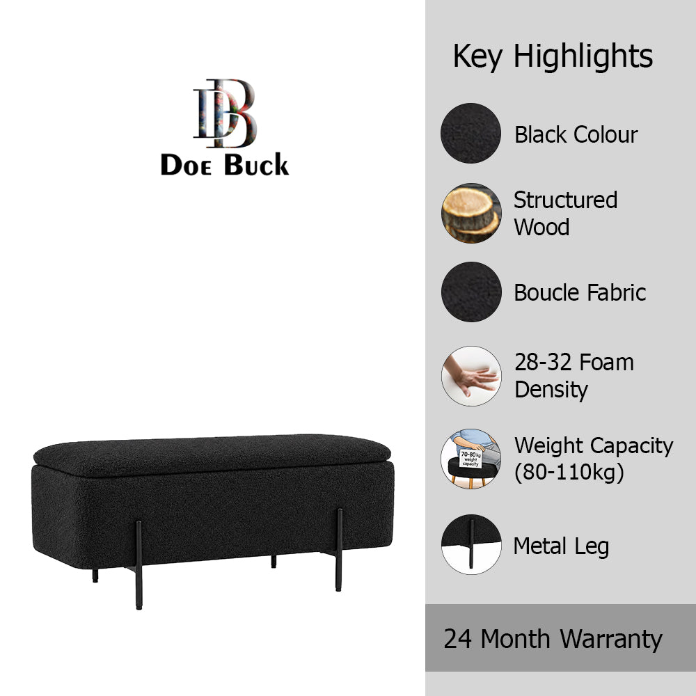 Doe Buck vera bench|Black