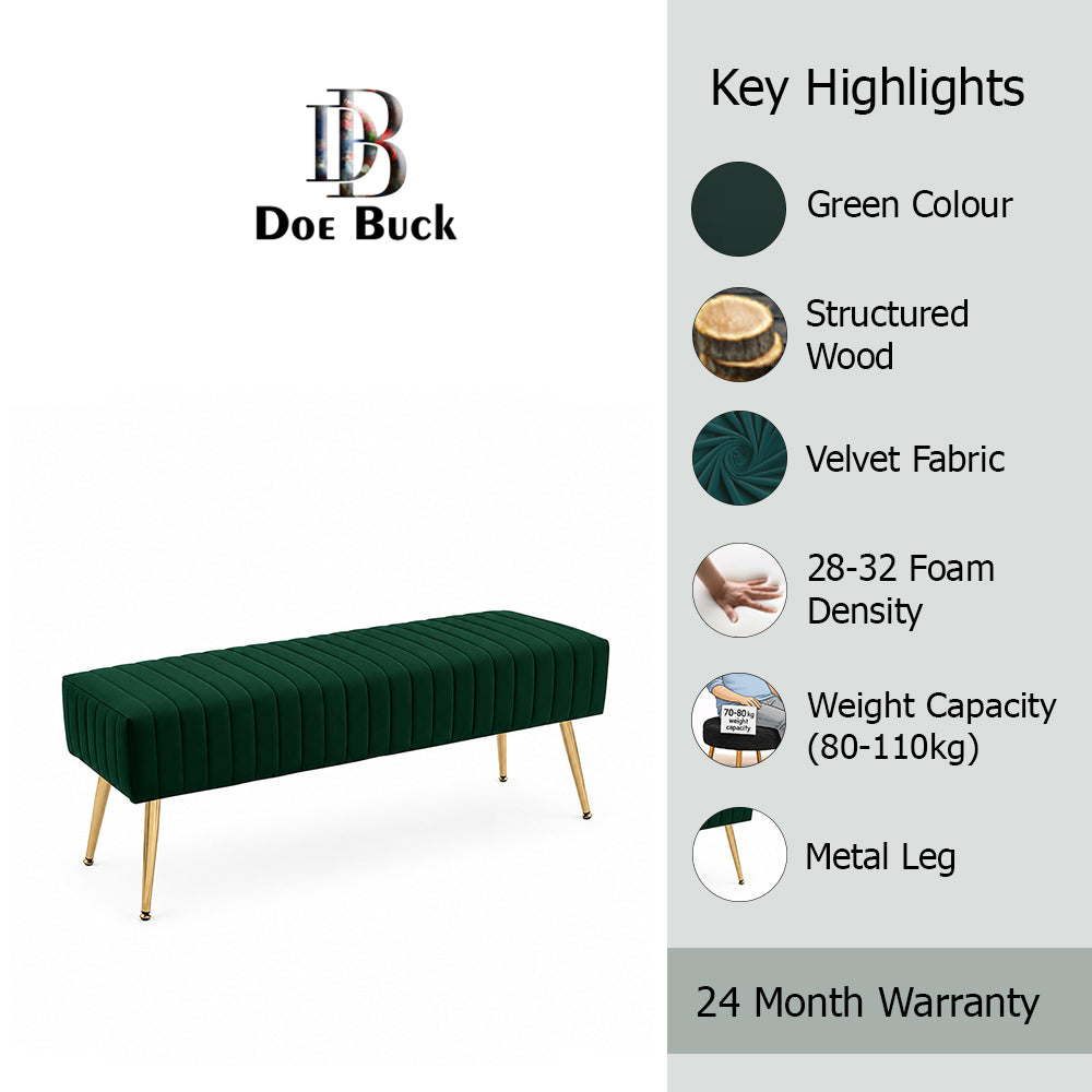 Doe Buck rule bench|Green