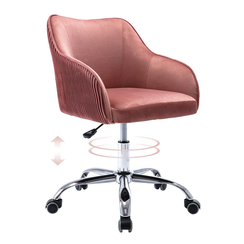 Leisel Task Chair Pink | Adjustable Office Chair Pink