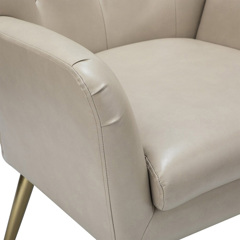 Hedley Accent Chair Beige | Classic Armchair Beige