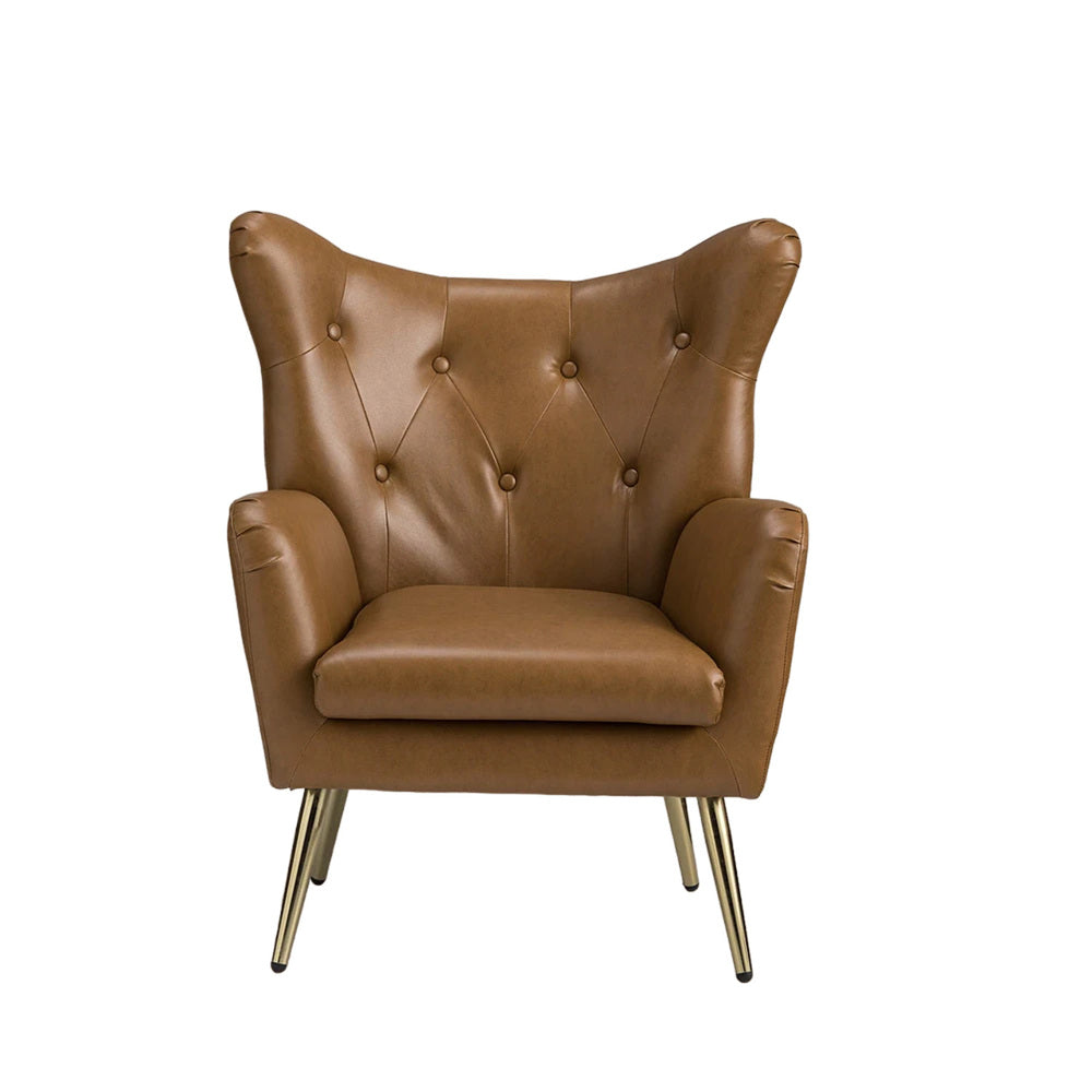 Hedley Accent Chair Tan | Classic Armchair Tan