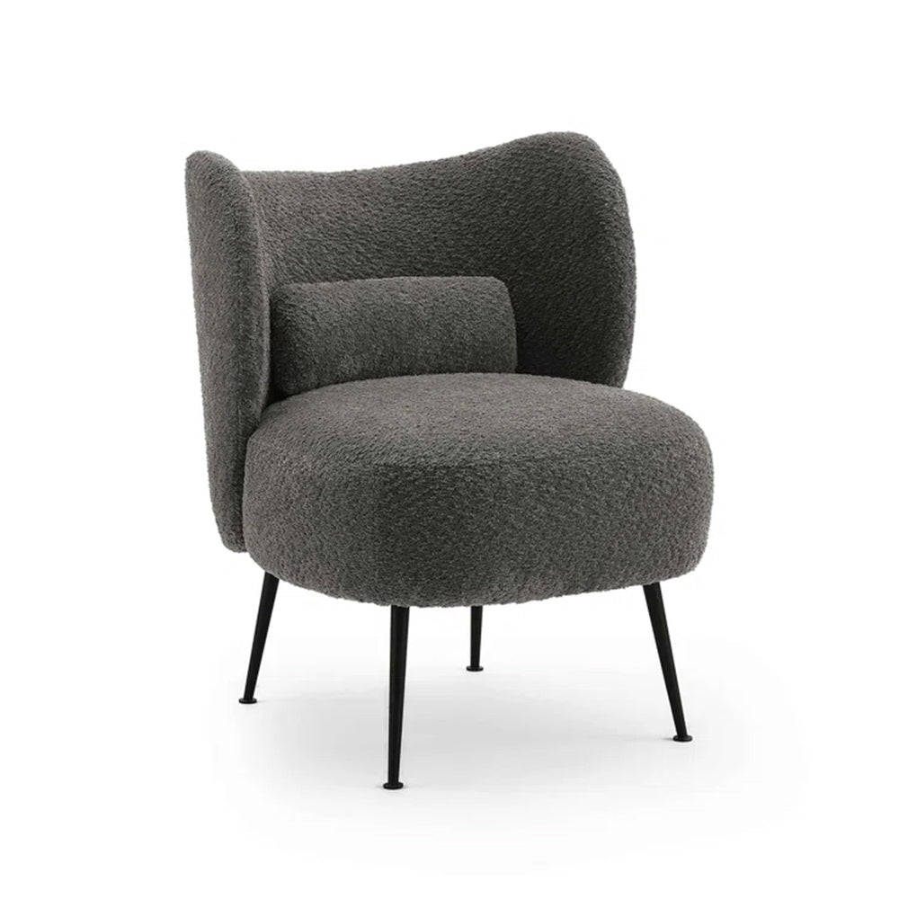 Collin Accent Chair Grey | Wooden Frame Accent Chair Grey