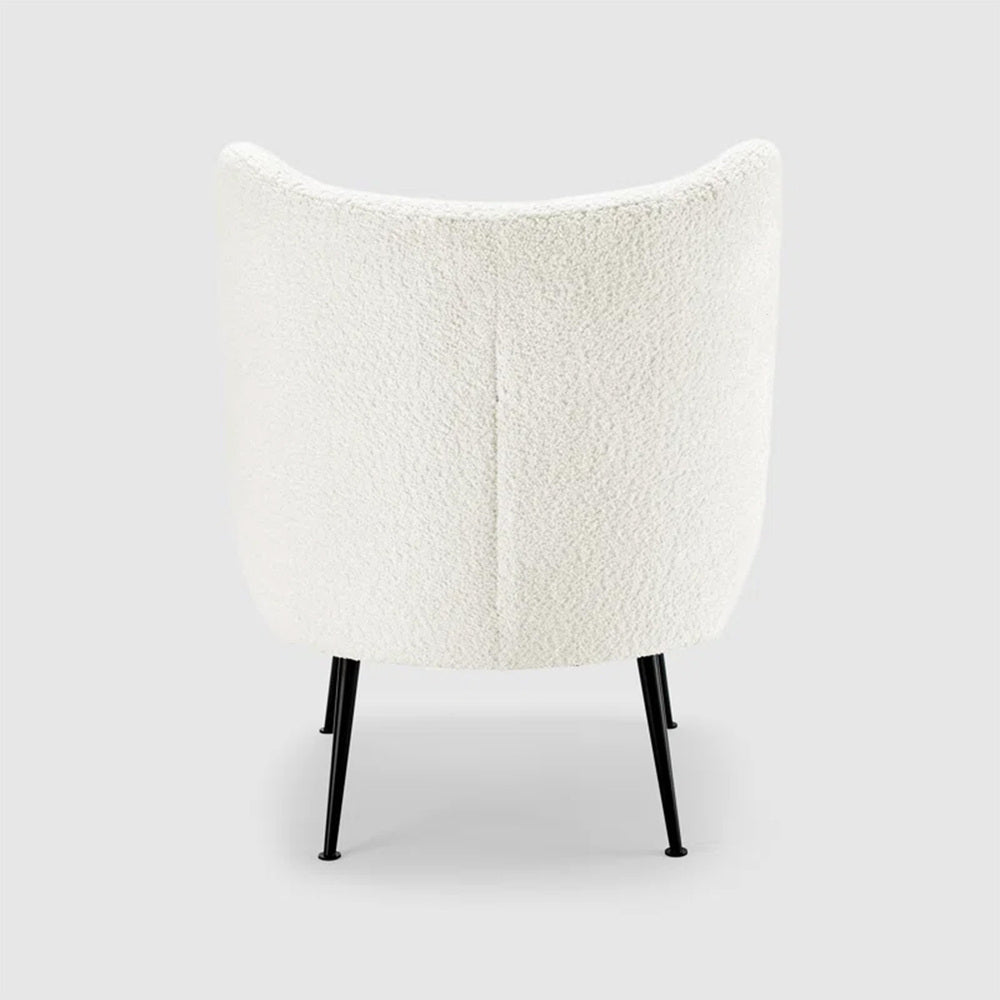 Collin Accent Chair White | Wooden Frame Accent Chair White
