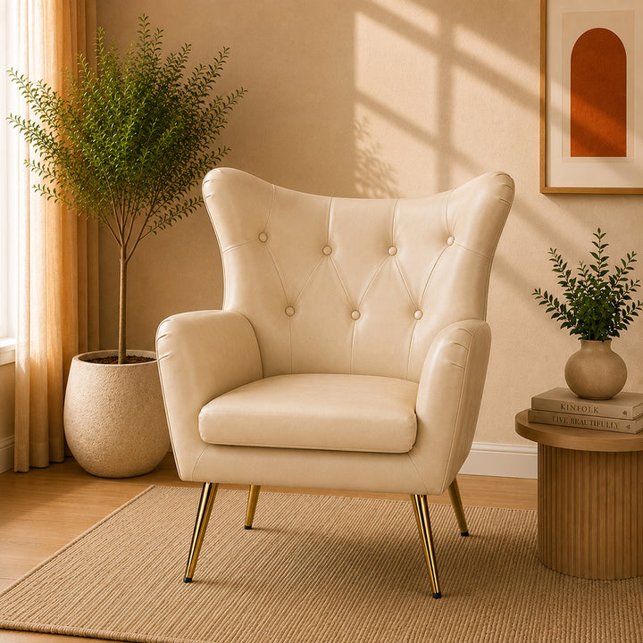 Haddly Lounge Chairs| Beige