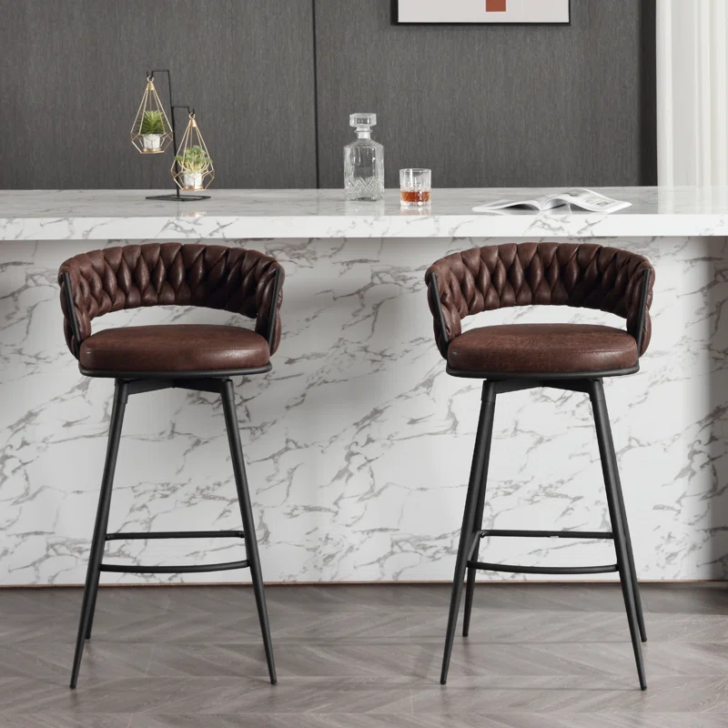 Presley Bar Stool - Dark Brown