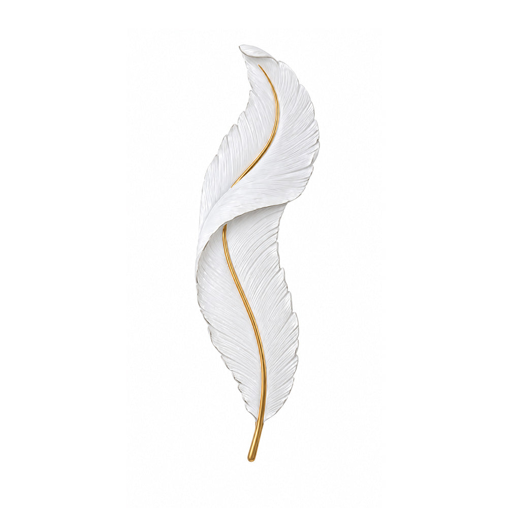 Nature Inspired Feather LED Wall Light