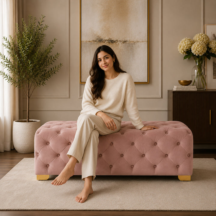 Doe Buck velora bench|Pink