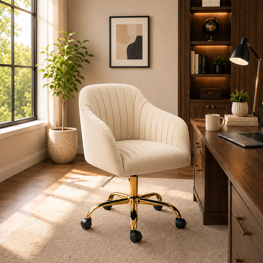 Louise Office Chair| Beige