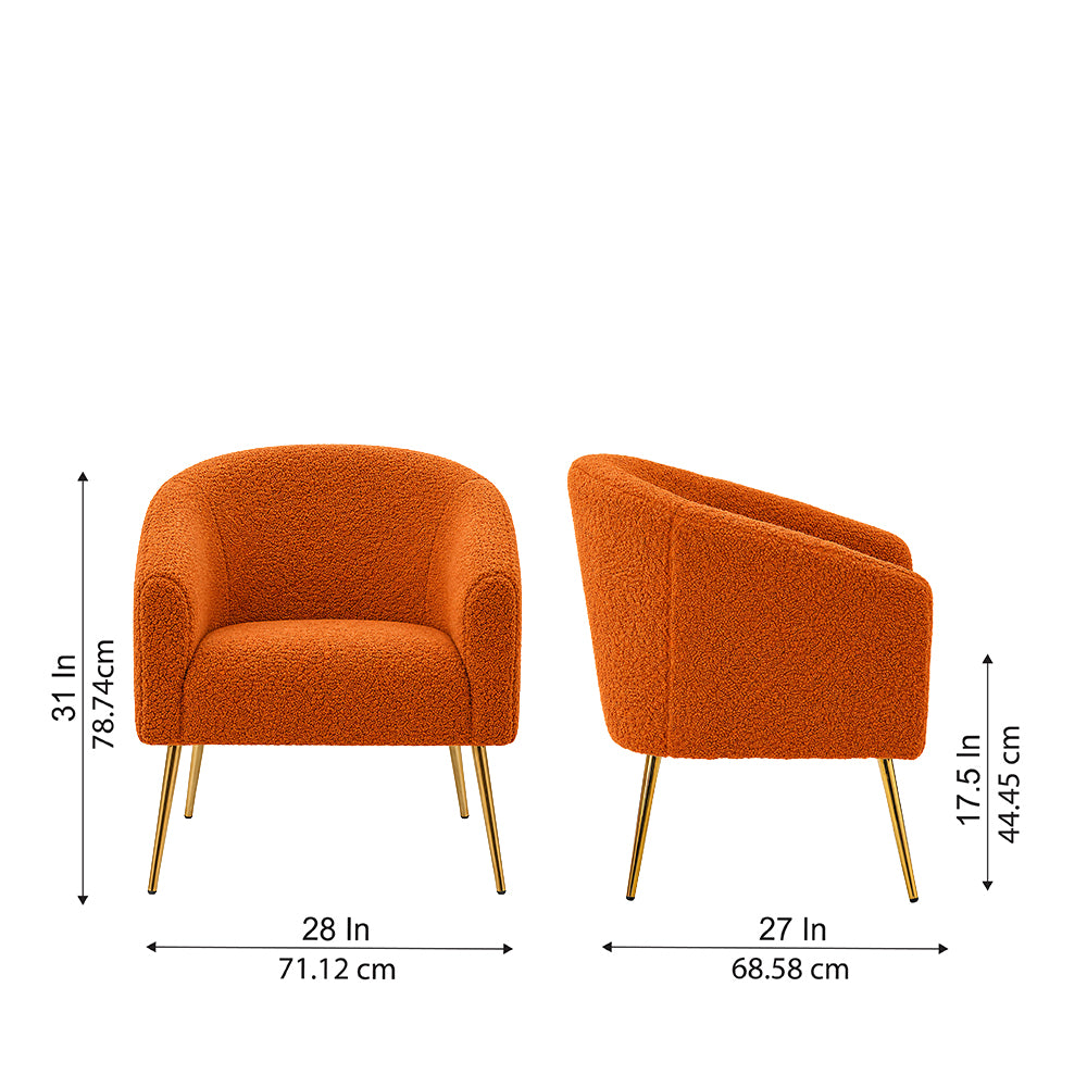 Herrin Accent Chair| Orange