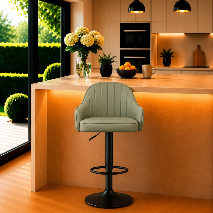 DoeBuck Fressia Barstool|Sage Green
