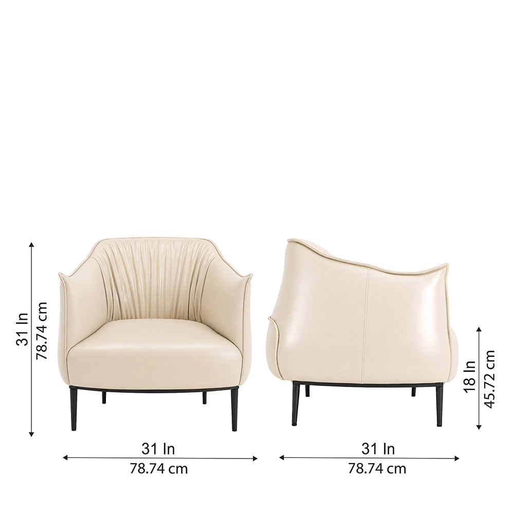 Almeda Lounge Chair| Beige