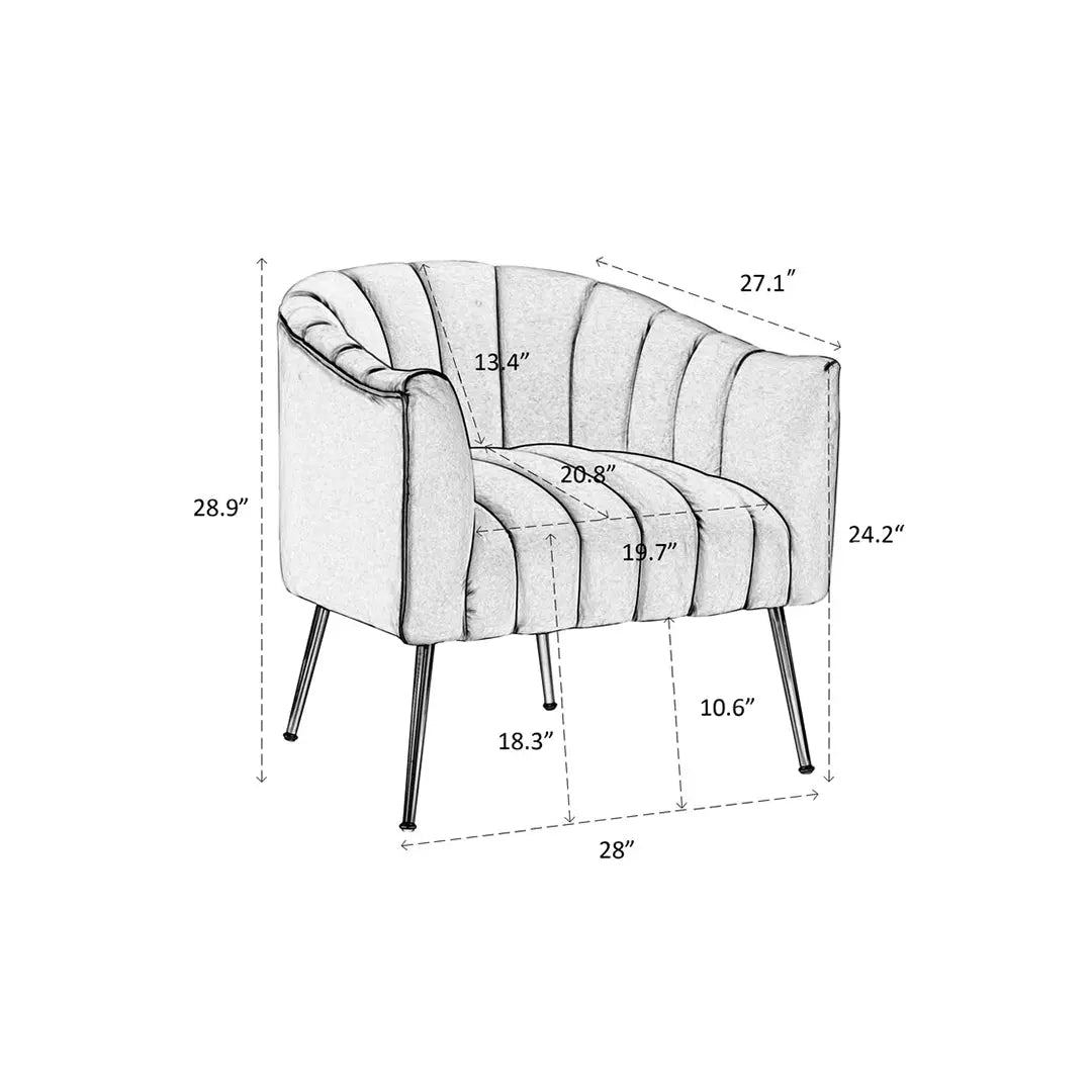 Jella Accent Chair - Blue