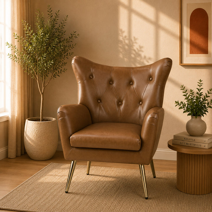 Haddly Lounge Chairs| Tan