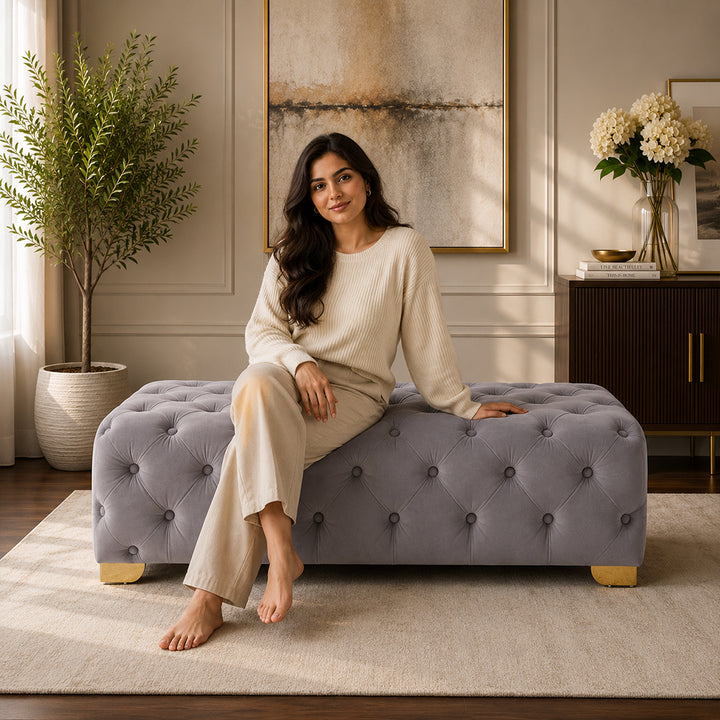 Doe Buck velora bench|Grey