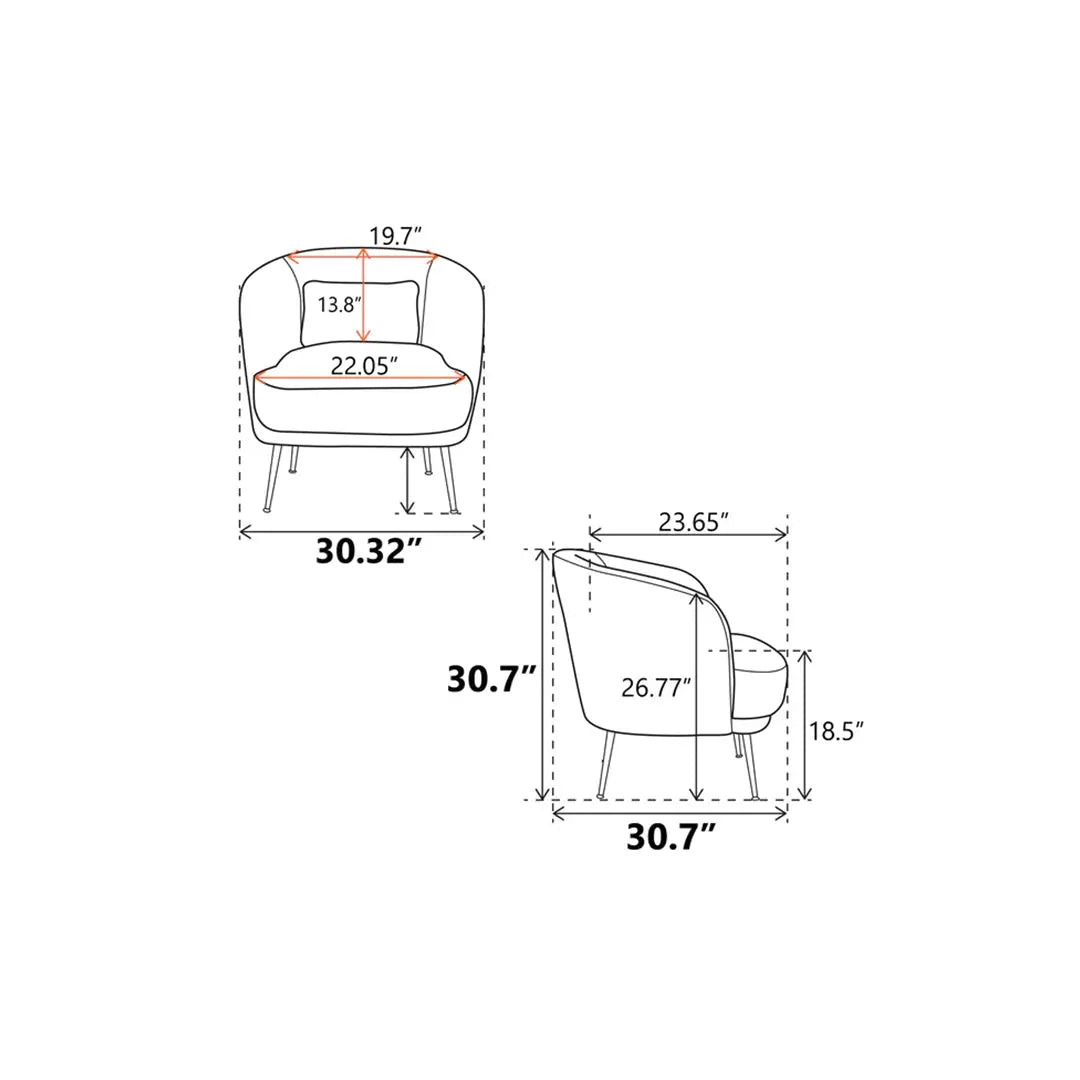 Citium Accent Chair - Yellow