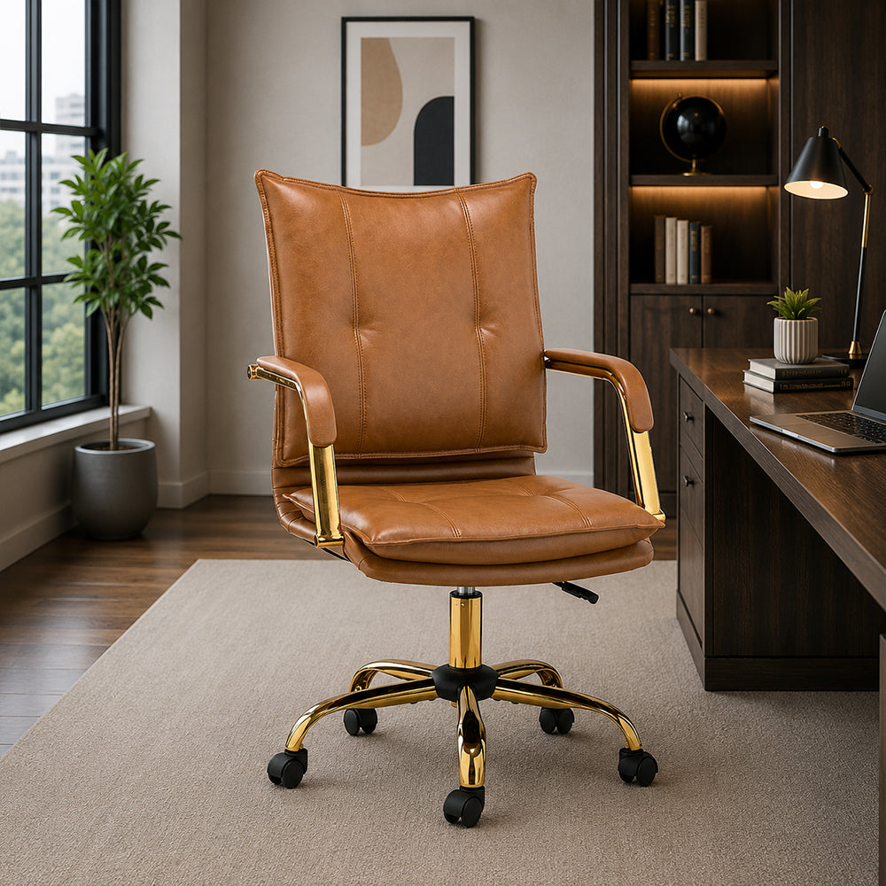 Marlon Office Chair| Tan