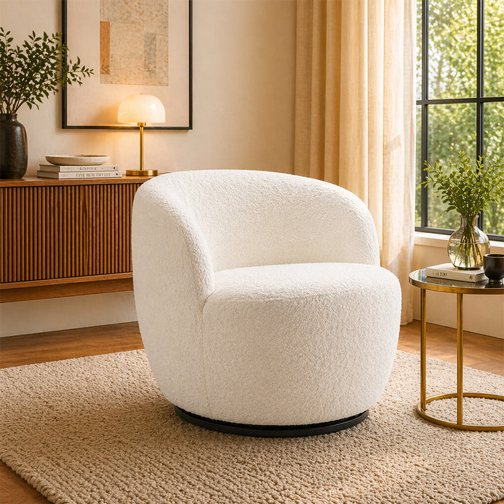 Nikoli Accent Chair | White