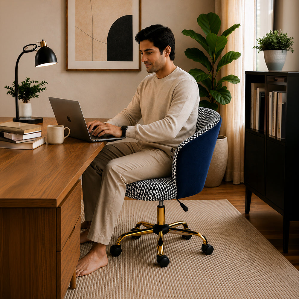 paolo Office Chair| Blue