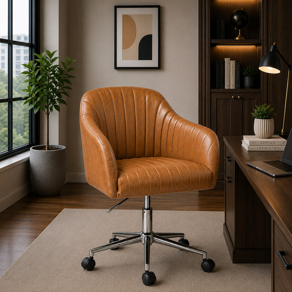 Colm Office Chair |Tan