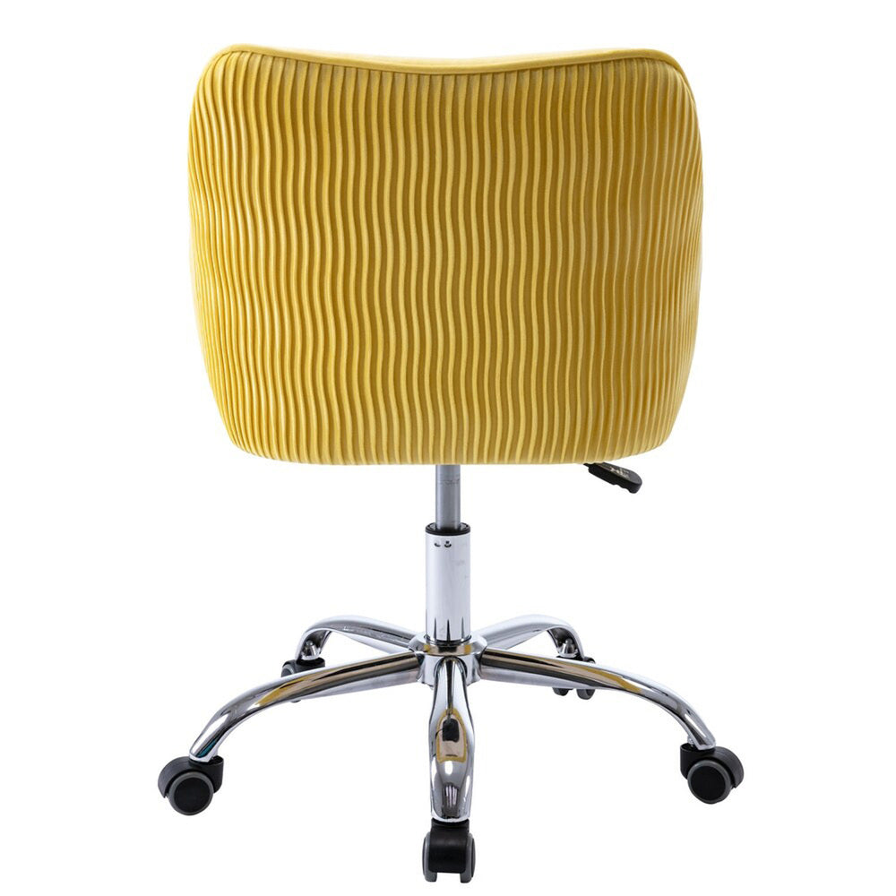 Leisel Task Chair Yellow | Adjustable Office Chair Yellow