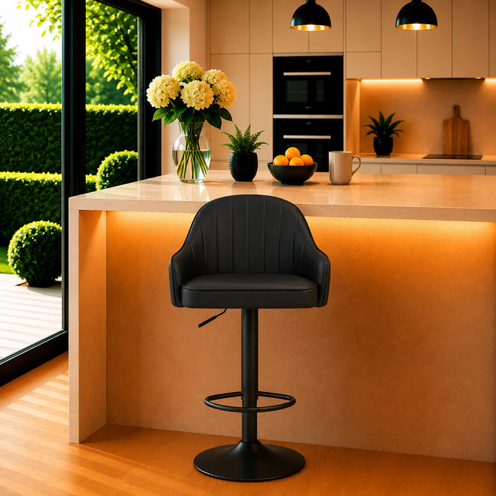 DoeBuck Fressia Barstool|Black