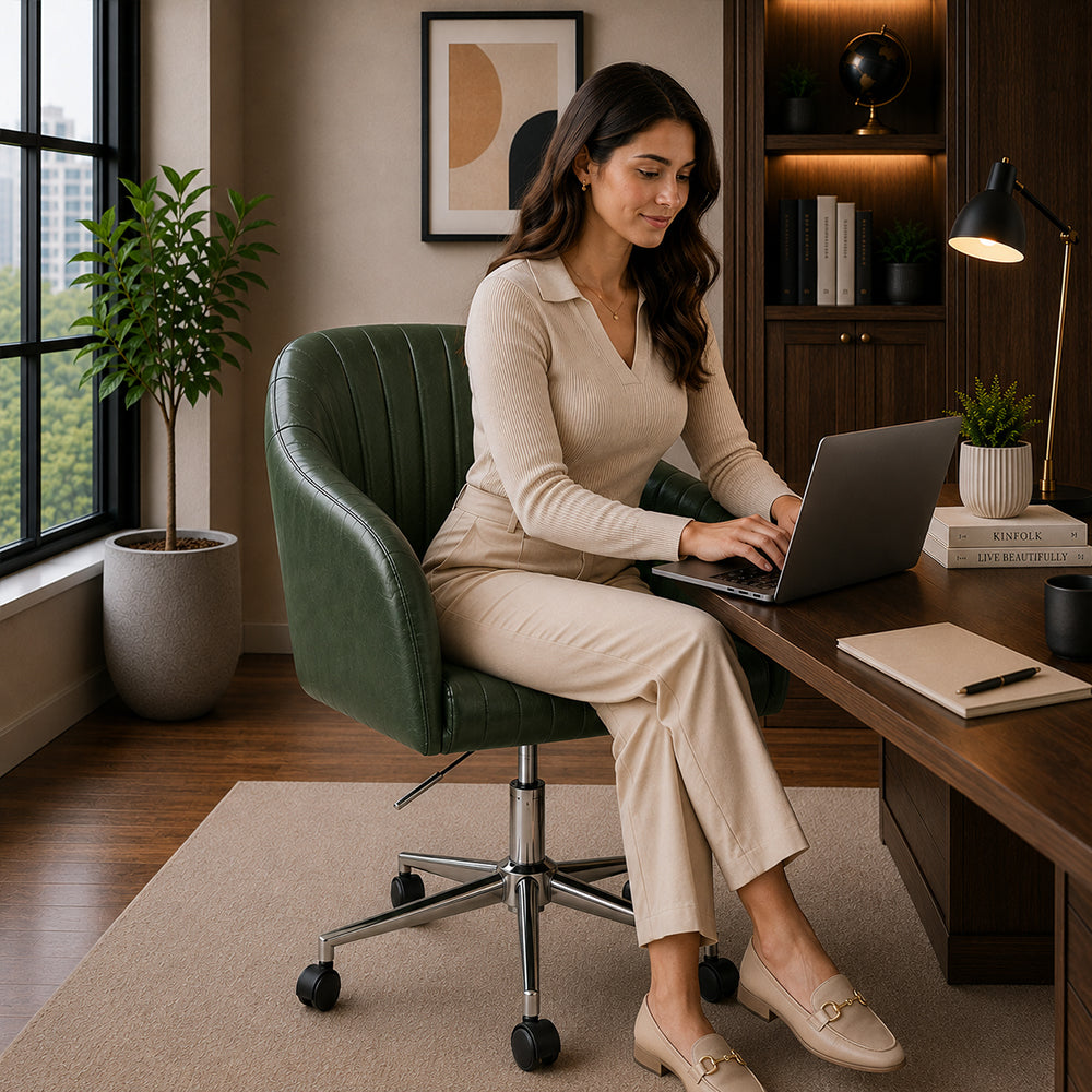 Colm Office Chair |Green