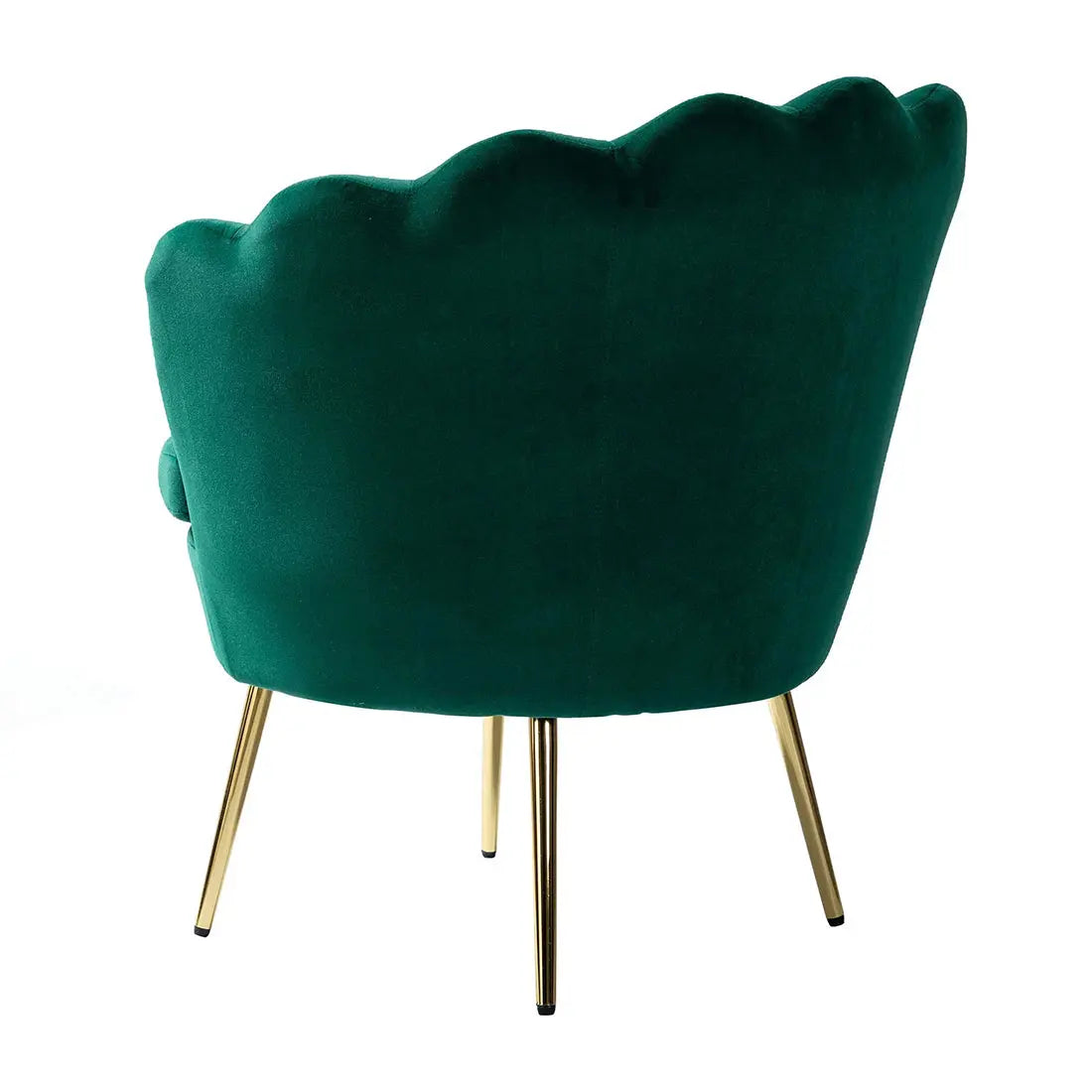 Shell Motif Accent Chair – Green